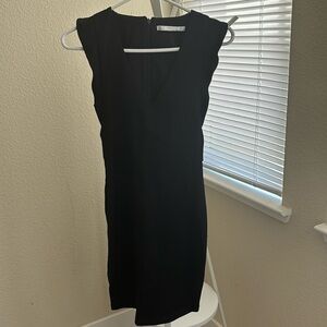 Zara Trafuluc black ruffle sleeves dress